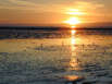 Sonnenuntergang über dem Watt bei Wesselburen (Foto: pixelio.de)
