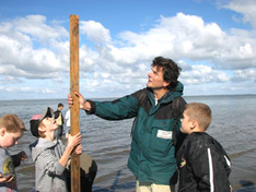 Mit dem Nationalpark-Ranger im wattenmeer (Foto: Landesbetrieb für Küstenschutz, Nationalpark und Meeresschutz / Nationalparkverwaltung)