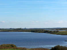 Blick über das Naturschutzgebiet Speicherkoog bei Meldorf (Foto: H. Richter/pixelio.de)