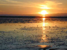 Sonnenuntergang über dem Watt bei Wesselburen (Foto: pixelio.de)