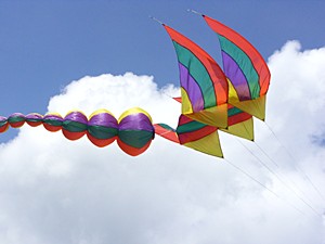 Auf Drachenfesten können Nordsee-Urlauber die unterschiedlichsten Drachen-Modelle kennen lernen