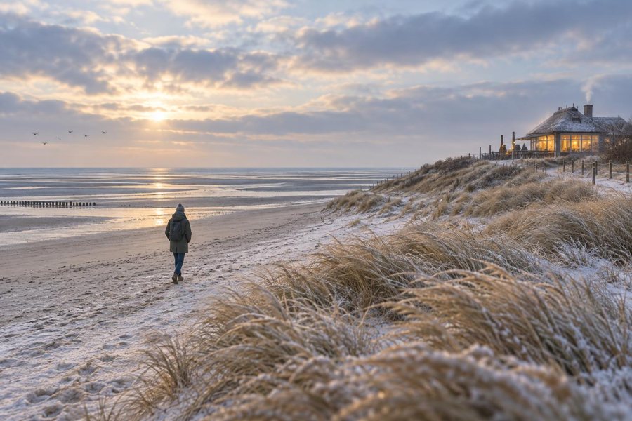 Winterurlaub an der Nordsee – KI-Symbolbild