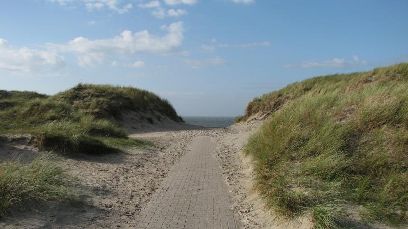 Weg durch die Dünen zur Nordsee