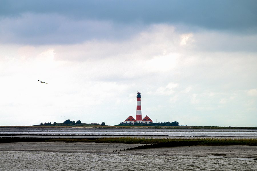 File:Westerhever Leuchtturm von Tümlauer Koog gesehen.jpg