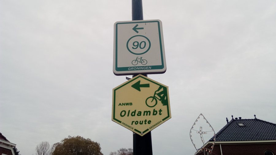 File:ANWB Oldambt route sign, Oostwold (2019) 04.jpg