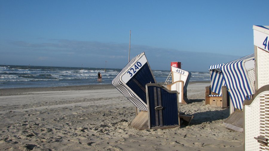 Strandkörbe am Nordseestrand