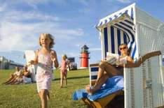 Strandkorb im Nordseeheilbad Büsum