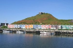 Hummerbuden auf der Nordsee-Insel Helgoland (Foto © Kurverwaltung Helgoland)