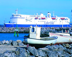 Hafen Hirtshals an der Nordsee in Dänemark