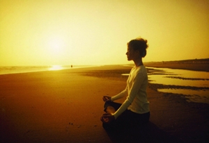 Yoga am Strand