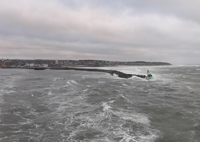 Stürmische See vor Hirtshals