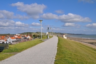 Deich auf der Halbinsel Walcheren, Niederlande