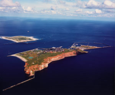 Helgoland und 'die Düne' aus der Vogelperspektive