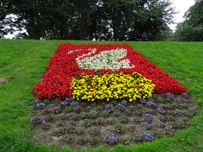 Wappen von Tönning in Blumen