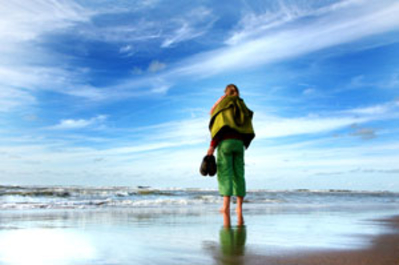 Am Strand von Neßmersiel