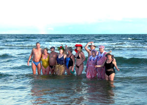 Eisbaden Winterbaden Nordsee