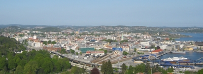 Blick auf Kristiansand
